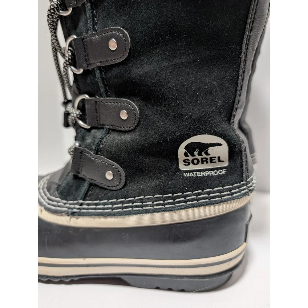 Sorel Women's Joan of Arctic Black‎ Waterproof Winter Snow Duck Boots Size 5